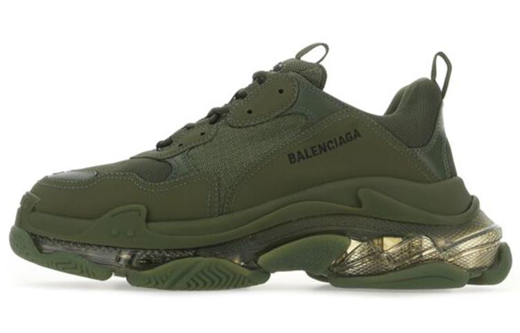 Balenciaga Triple S Clear Sole Dark Green