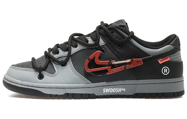 Nike Dunk Anti-Slip And Wear-Resistant Lightweight Low-Top Skateboard Shoes Men's Night Black