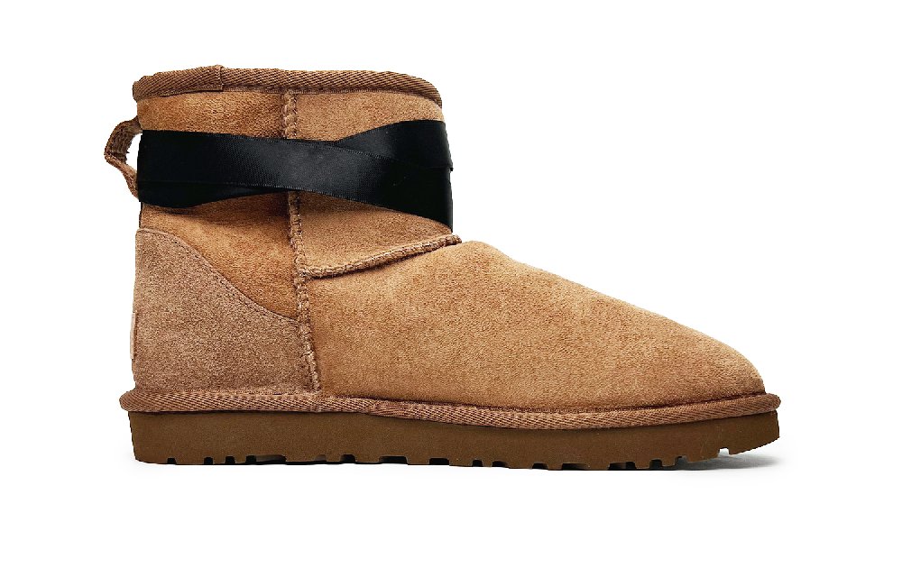 UGG CLASSIC MINI Dance Of Shadows Short Snow Boots Women's Tan