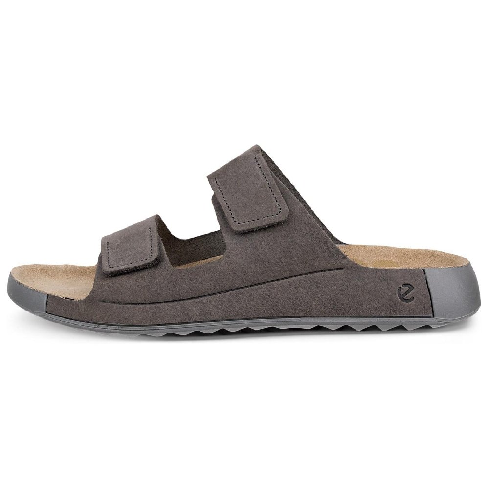 Ecco Cozmo Slip Resistant Slide Slippers Men's Gray