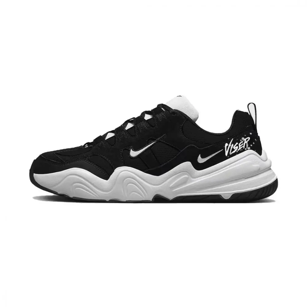 Nike Tech Hera Glimpse Cushioning, Wear Resistant Low top Casual Shoes Unisex Black White