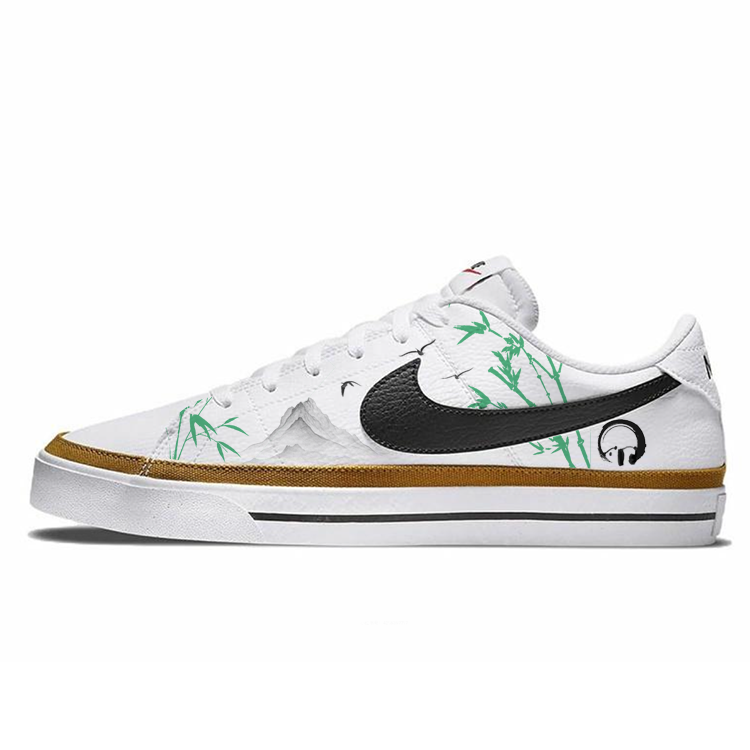 Nike Court Legacy Low Top Skateboard Shoes Men's White