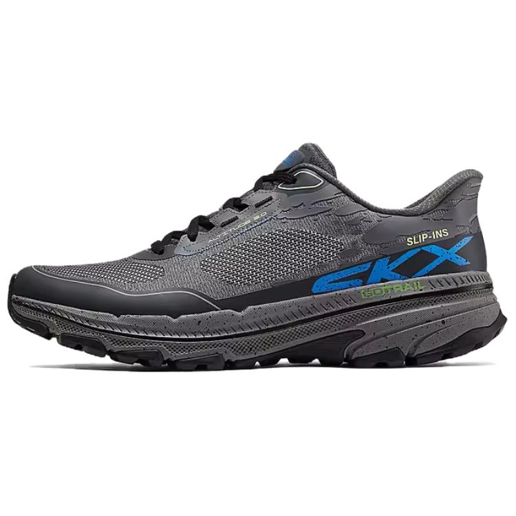 Skechers MEN'S GO Low Top Casual Running Shoes Men's Black Blue