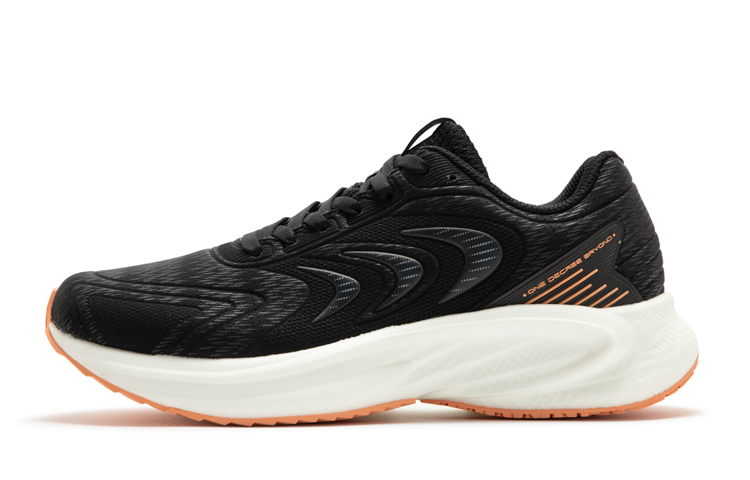 361° Cushioning, Abrasion Resistant, Slip Resistant Low Top Running Shoes Women's Black White