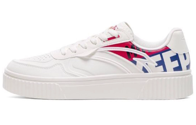 Anta Slip Resistant Quick Dry Low top Skateboard Shoes Men's Ivory White
