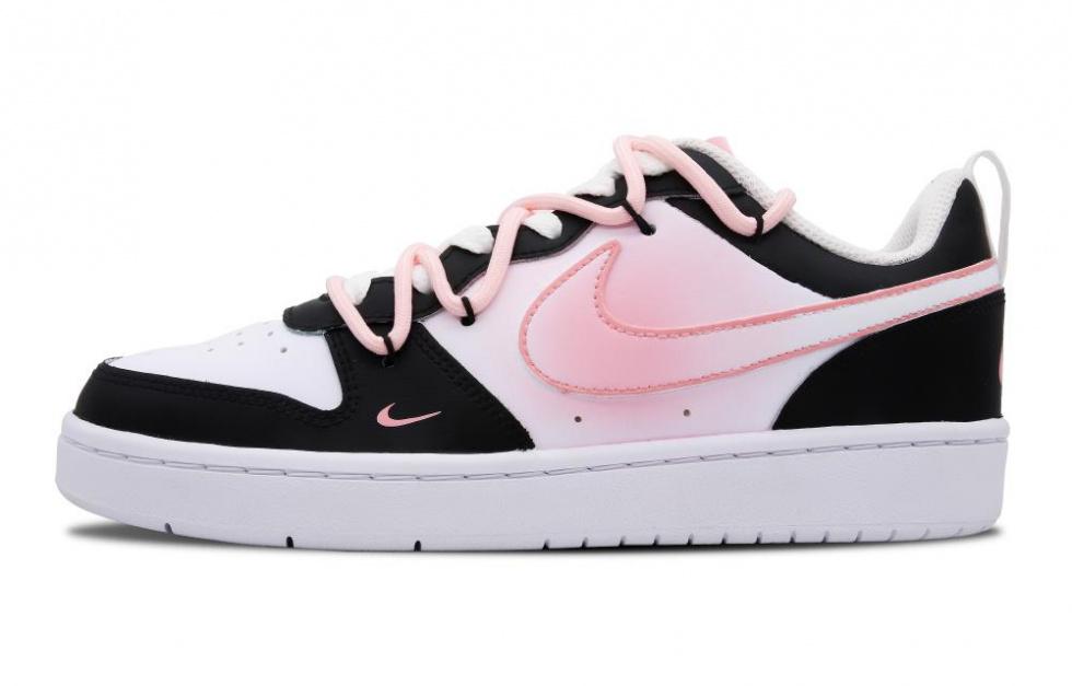 Nike Court Borough Low-Top Skateboard Shoes GS Black