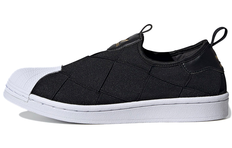 Adidas Superstar Slip On Core Black Cloud White Pink Women's