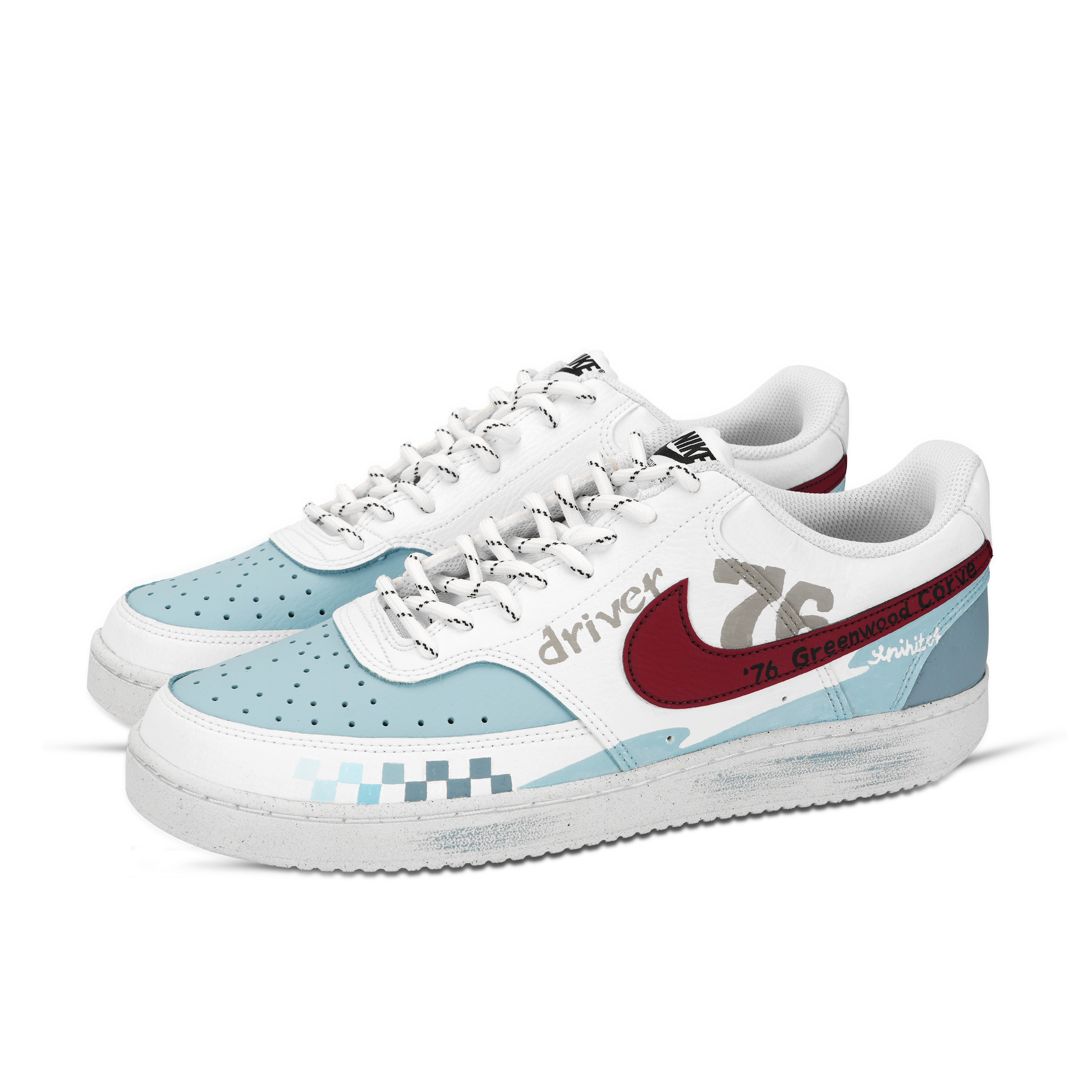 Nike Court Vision 1 Full Speed Ahead Abrasion Resistant Low Top Skateboard Shoes Men's Blue Red White купить в интернет-магазине Yoocart с быстрой доставкой по России.