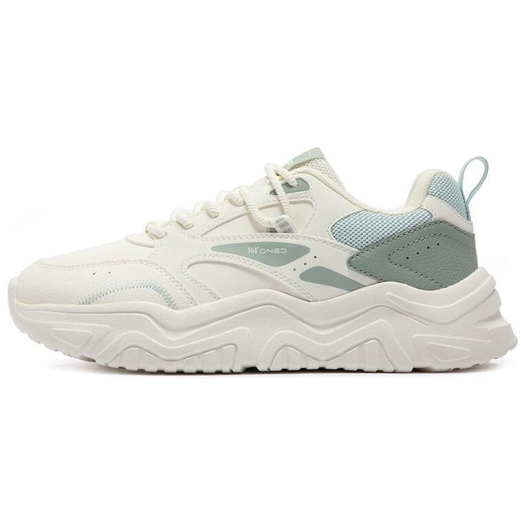 361° Slip Resistant Abrasion Resistant Low top Casual Shoes Women's White Green