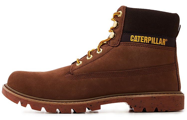 CAT Colorado Series E Wear-Resistant Short Outdoor Boots Unisex Dark Brown