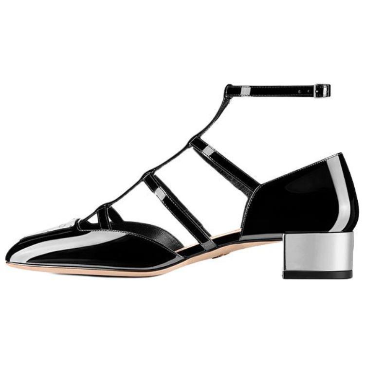 DIOR La Parisienne Dior Block Heel High Heels Women's Black