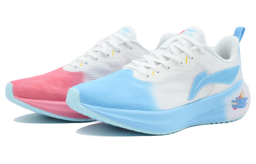 LiNing WuShi Lite Low-Top Running Shoes Men's Blue Pink