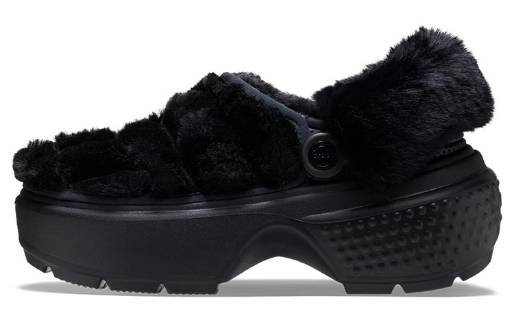Crocs Stomp Quilted Clogs 'Black' Women's