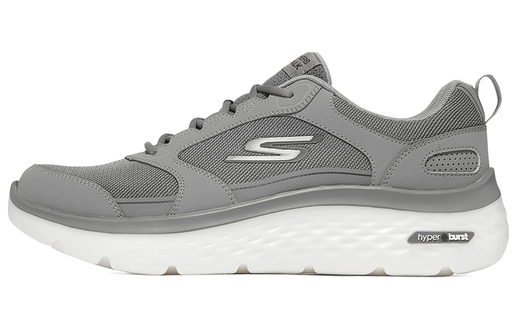 Skechers Go Walk Hyper Burst Low Top Casual Shoes Men's Light Gray