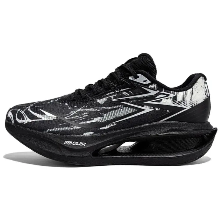 361° Type Abrasion Resistant Slip Resistant Low Top Casual Running Shoes Men's Black White