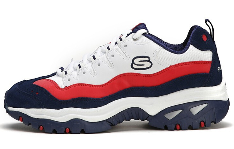 Skechers Energy Chunky Sneakers Men's Low Top Blue/Red