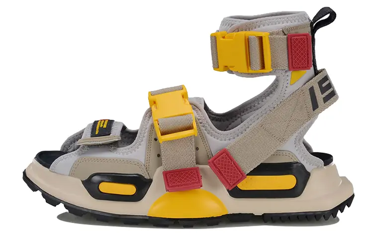 LINING Reburn Beach Sandals Unisex Gray/Yellow