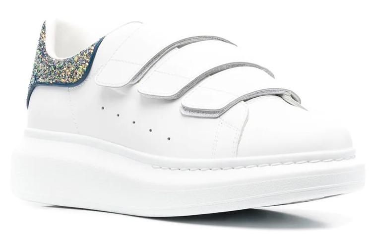 Alexander McQueen Oversized Triple Strap Sneaker 'White Glittered' Women's купить в интернет-магазине Yoocart с быстрой доставкой по России.