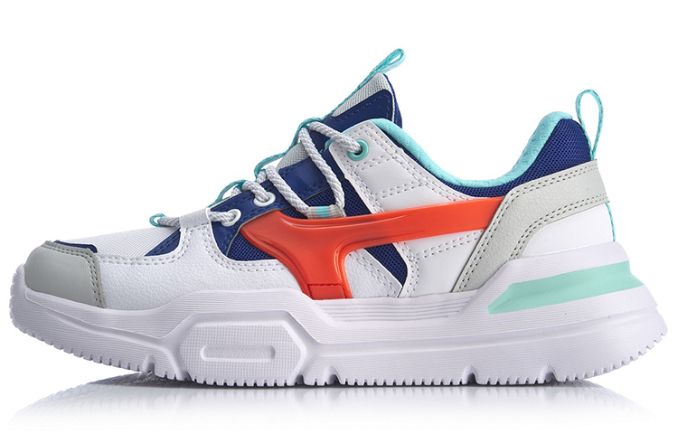 LINING Mark Casual Shoes Women's Low-Top White Blue Red