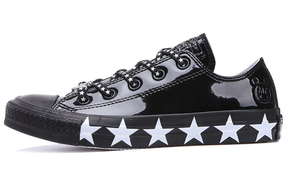 Converse Chuck Taylor All Star Ox Miley Cyrus Black White Stars Women's