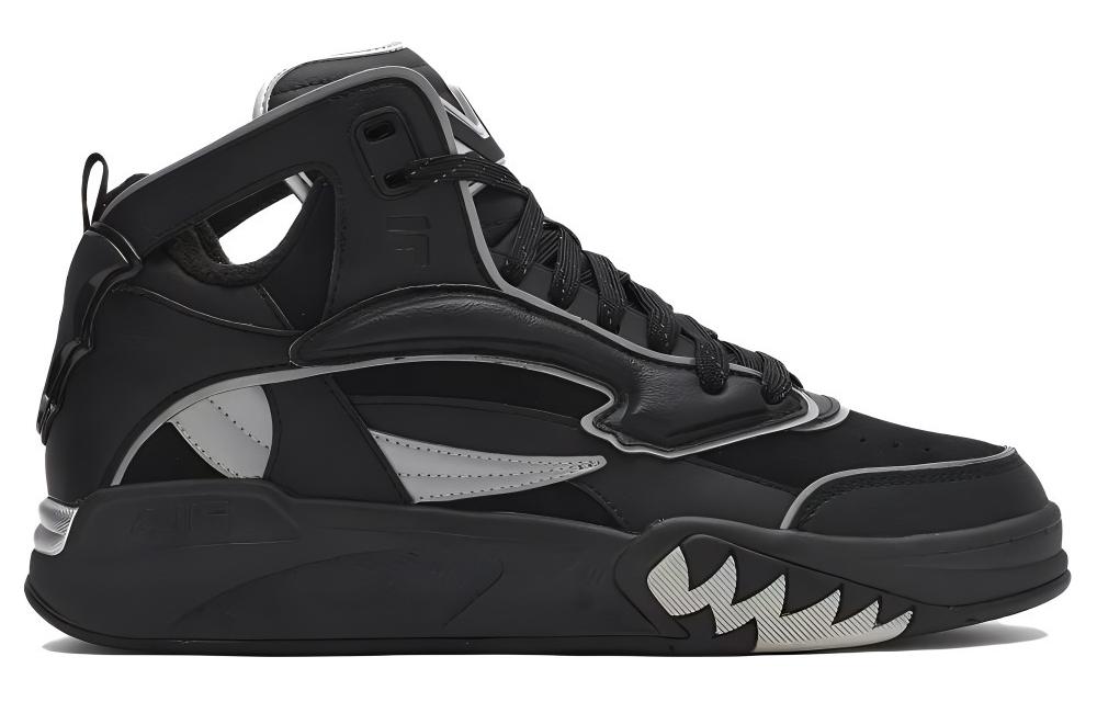 FILA FUSION DESPERADO LOW Cushioning Wear-Resistant Mid-Top Basketball Shoes Men's Black Silver купить в интернет-магазине Yoocart с быстрой доставкой по России.