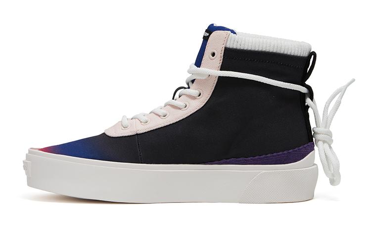 EQLZ EQUALIZER Fault Slip-Resistant High-Top Skateboard Shoes Unisex Black Misprint