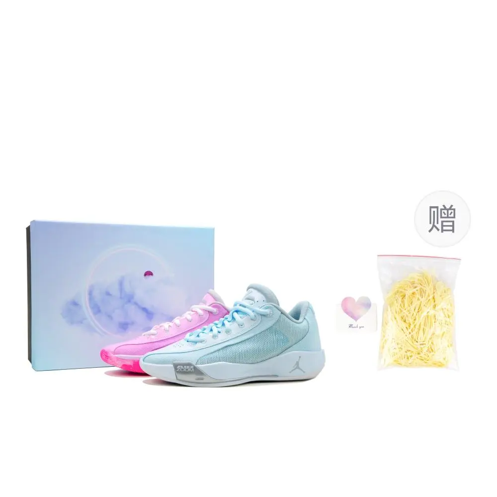 Jordan Luka .77 PF Abrasion Resistant Low Top Basketball Shoes Men's Blue Pink