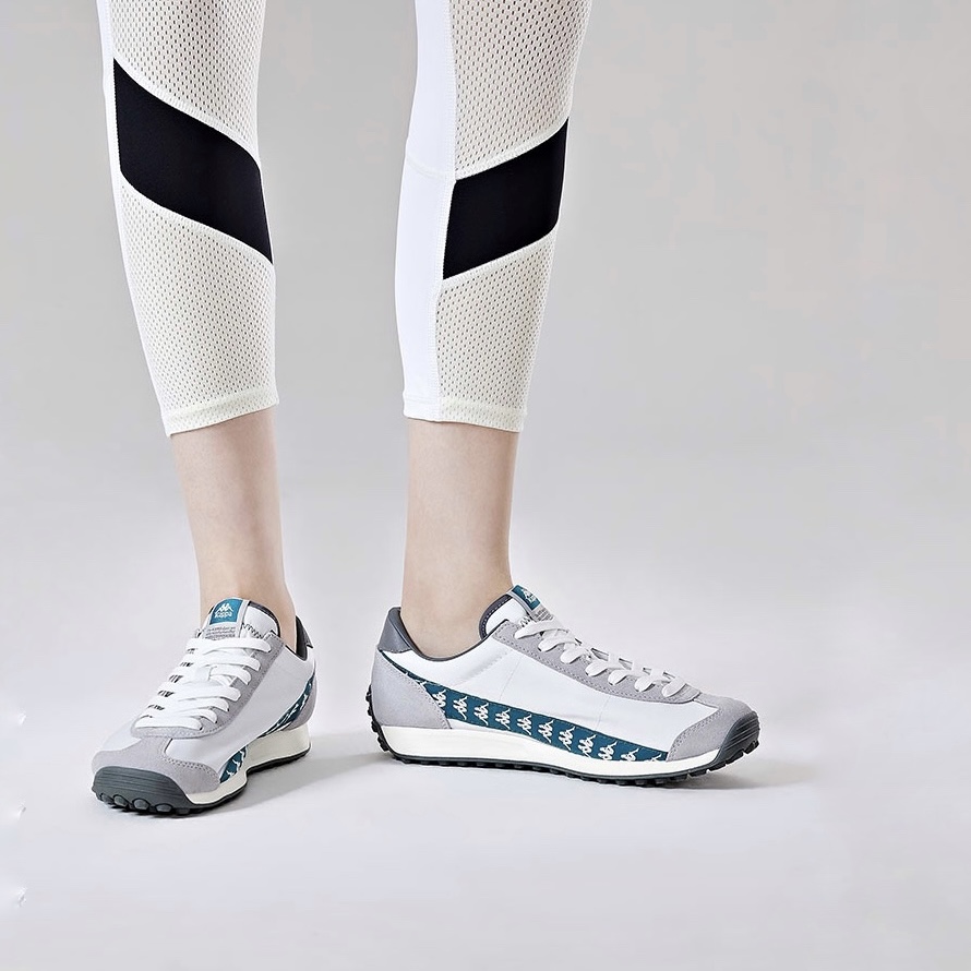 Kappa Anti-Slip Wear-Resistant Low-Top Casual Running Shoes Unisex Cool Gray Tranquil Gray купить в интернет-магазине Yoocart с быстрой доставкой по России.