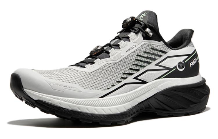 KAILAS FUGA Anti-Slip Wear-Resistant Low-Top Trail Running Shoes Men's Cloud White/Ink Black