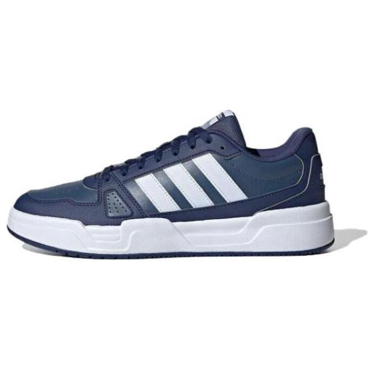 Adidas LITE BALLER Anti-Slip Wear-Resistant Low-Top Casual Shoes Men's Blue White