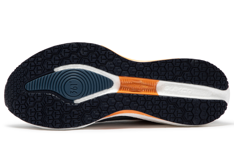 361° Titan CQT Wear-Resistant Slip-Resistant Lightweight Breathable Low-Top Running Shoes Men's Black Blue