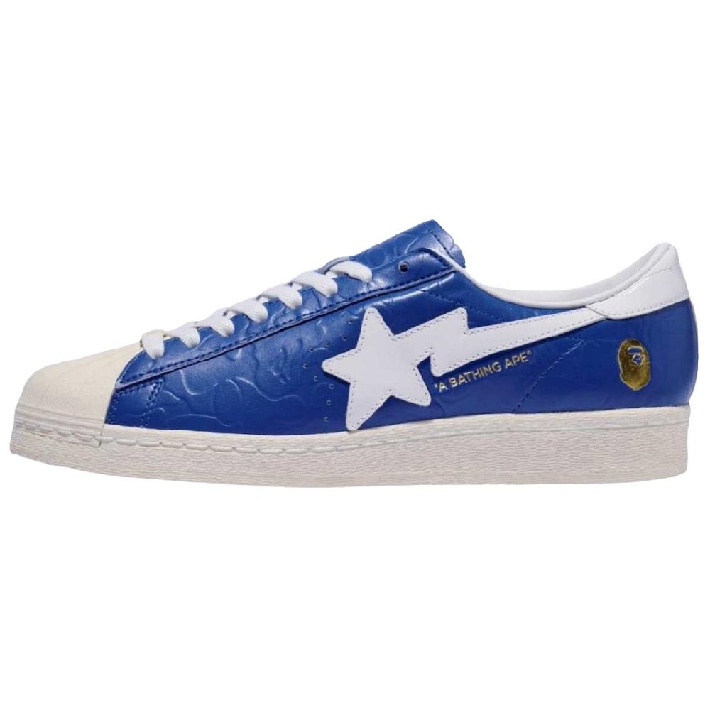 Adidas Superstar Vintage Bape Blue White