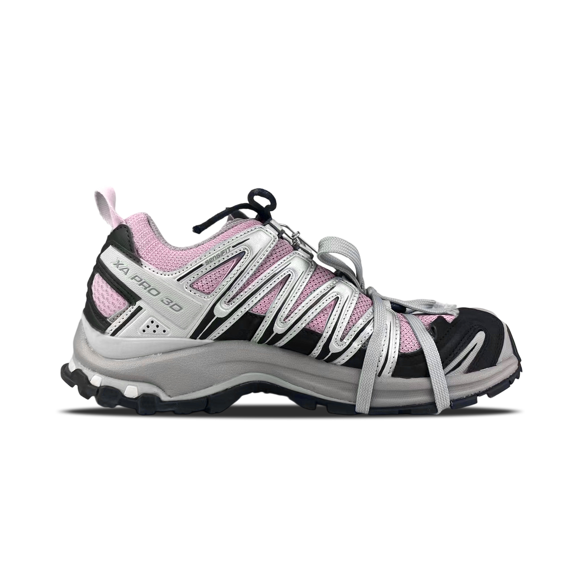 SALOMON XA PRO 3D Cushioning Support Low top Running Shoes Unisex Gray Pink