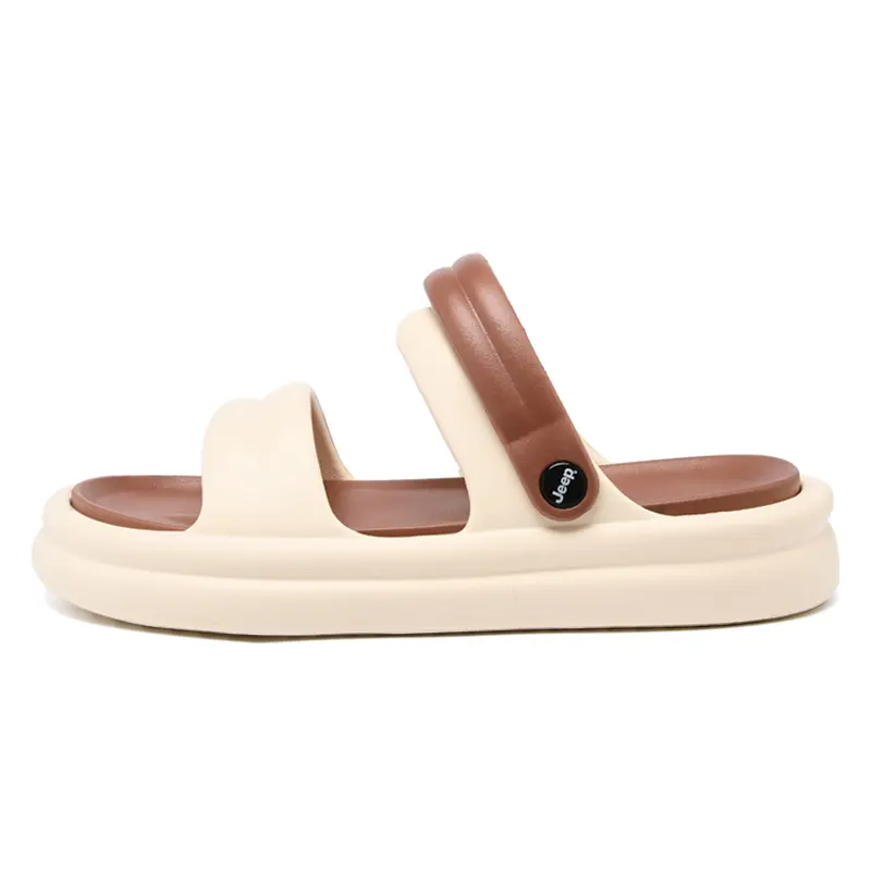 Jeep Beach Sandals Unisex Beige Brown
