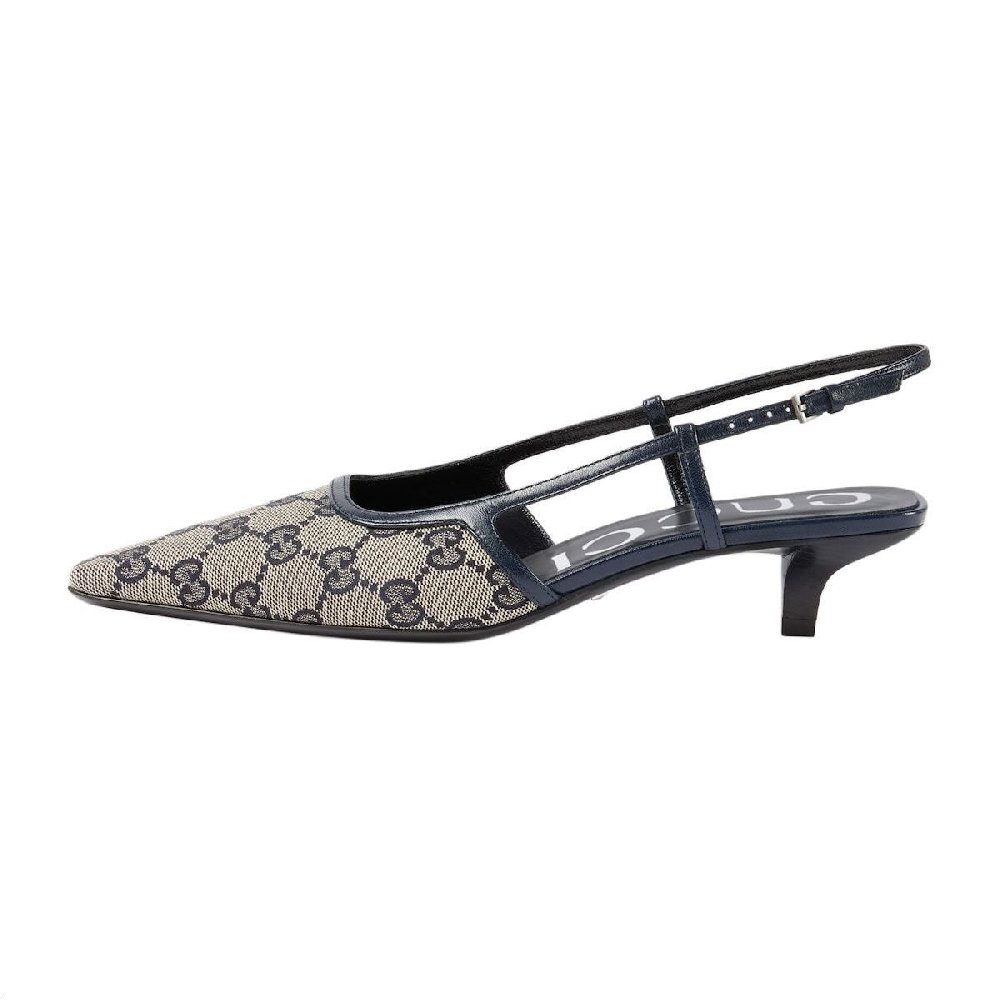 GUCCI GG Supreme Slingback Pumps