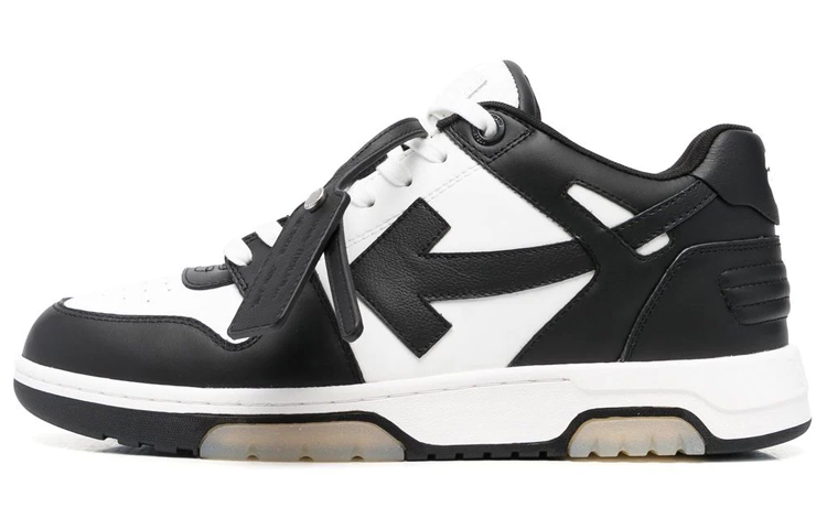 OFF WHITE Out Of Office Low Top Sneaker 'Black White' Women's