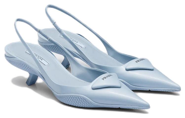 PRADA Irregular Heel High Heels Women's Blue