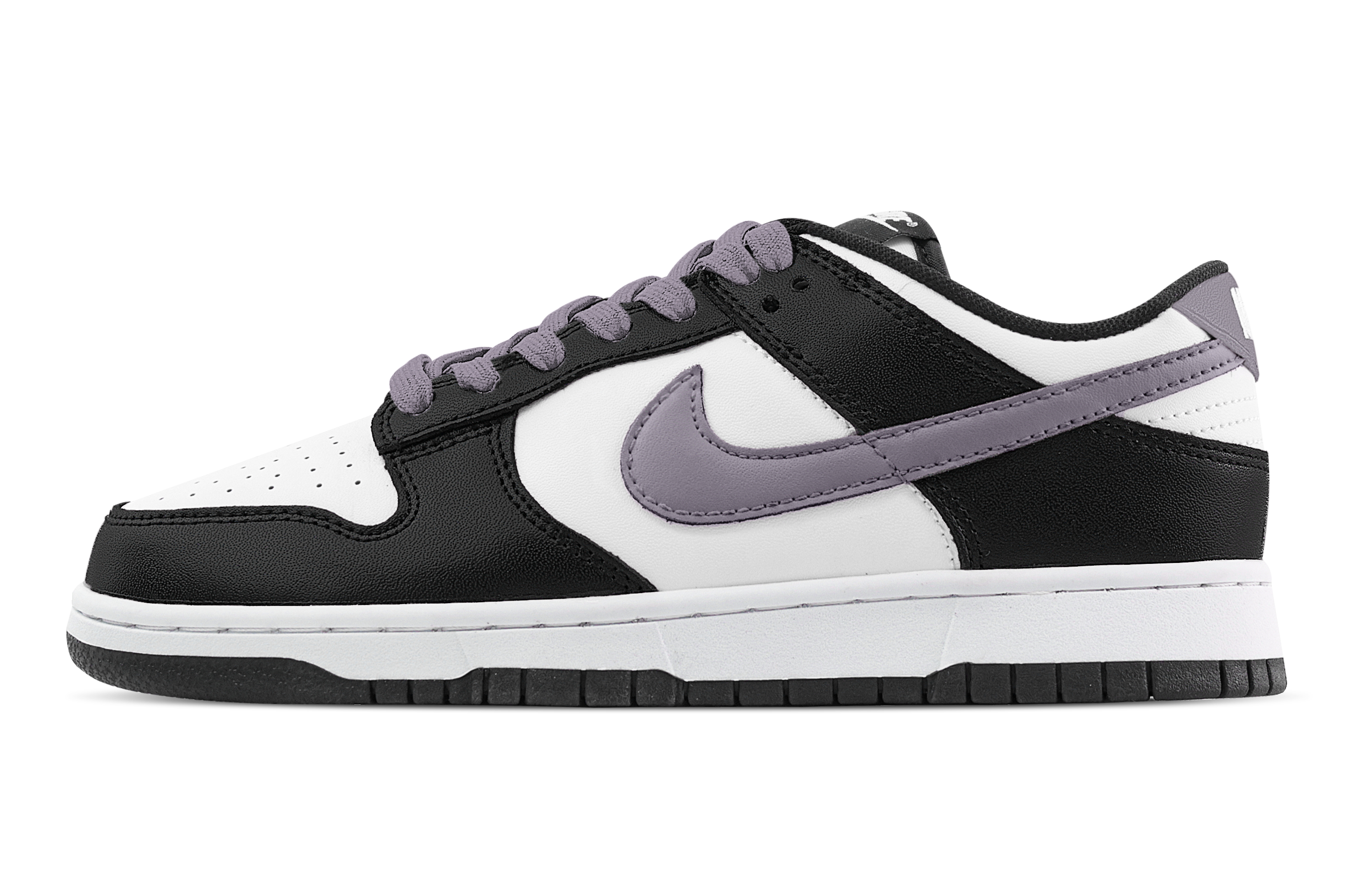 Nike Dunk Enchanted Journey Abrasion Resistant Low top Skateboard Shoes Unisex Black White Purple