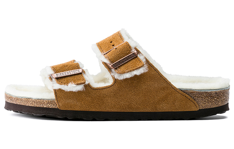 Birkenstock Arizona Shearling Suede Mink