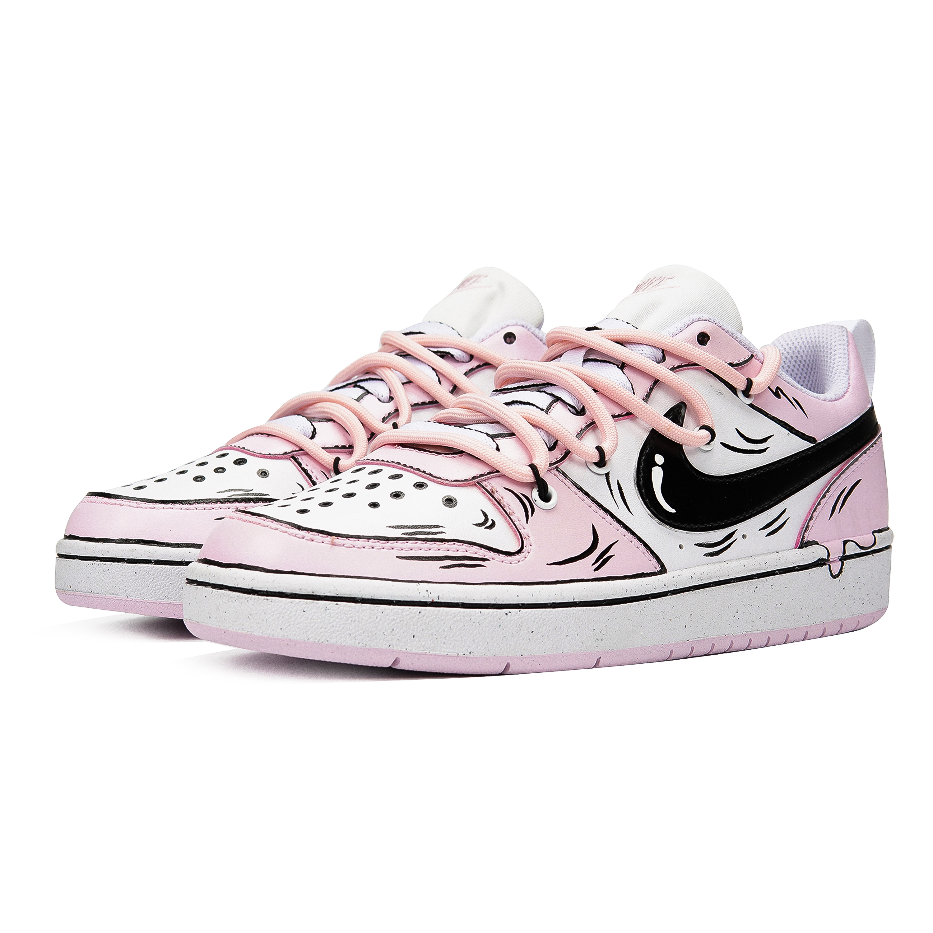 Nike Court Borough Low Top Skateboard Shoes GS Cherry Blossom Pink купить в интернет-магазине Yoocart с быстрой доставкой по России.