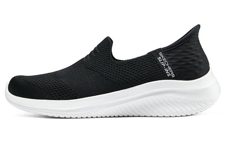 Skechers Slip Ins Hands Free Slip-Ins Durable Breathable Low-Top Casual Shoes Women's Black White