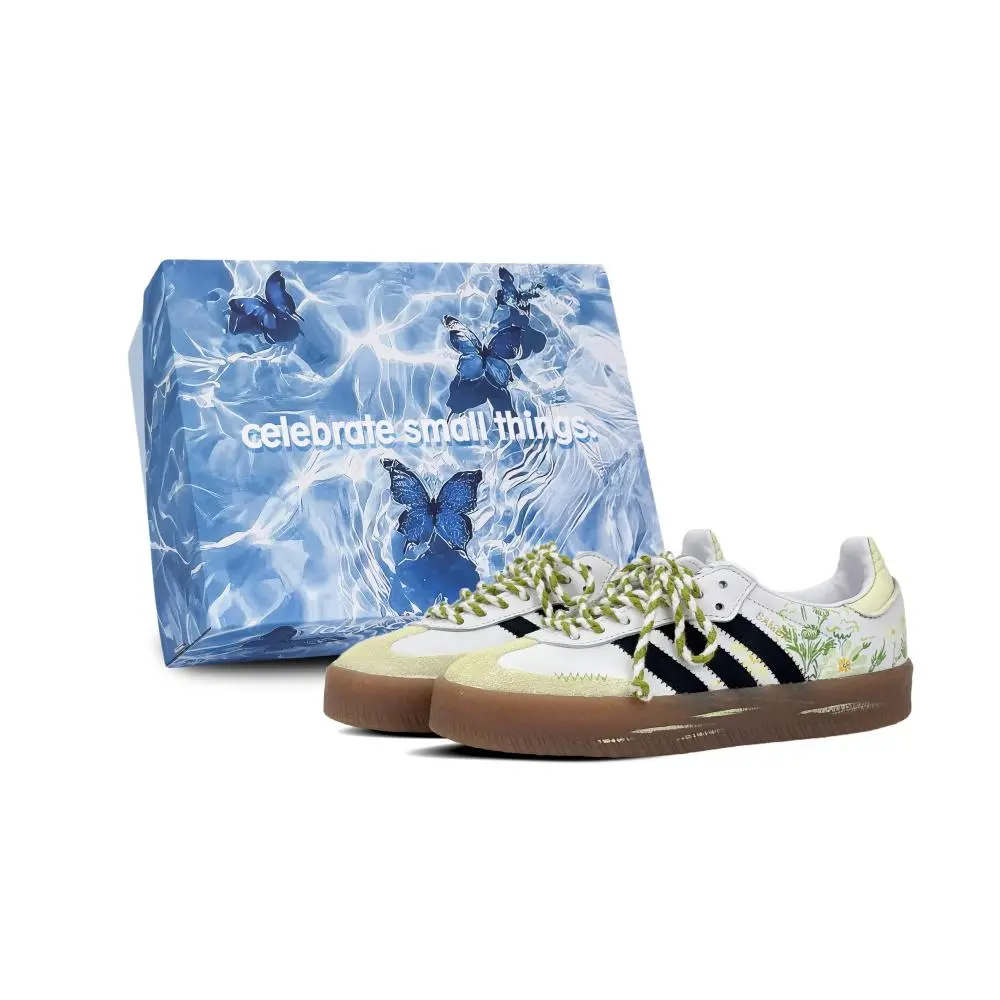 Adidas Originals SAMBAE Low top German Army Trainers Women's White Green