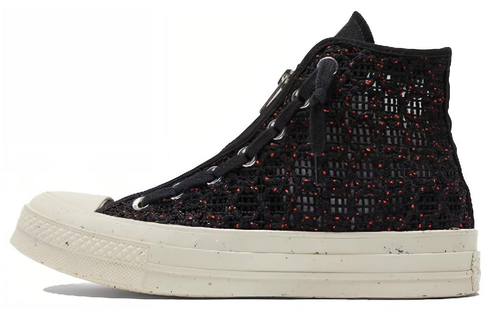 Converse Chuck Taylor All Star 70 Hi Speckled Black Crochet Women's