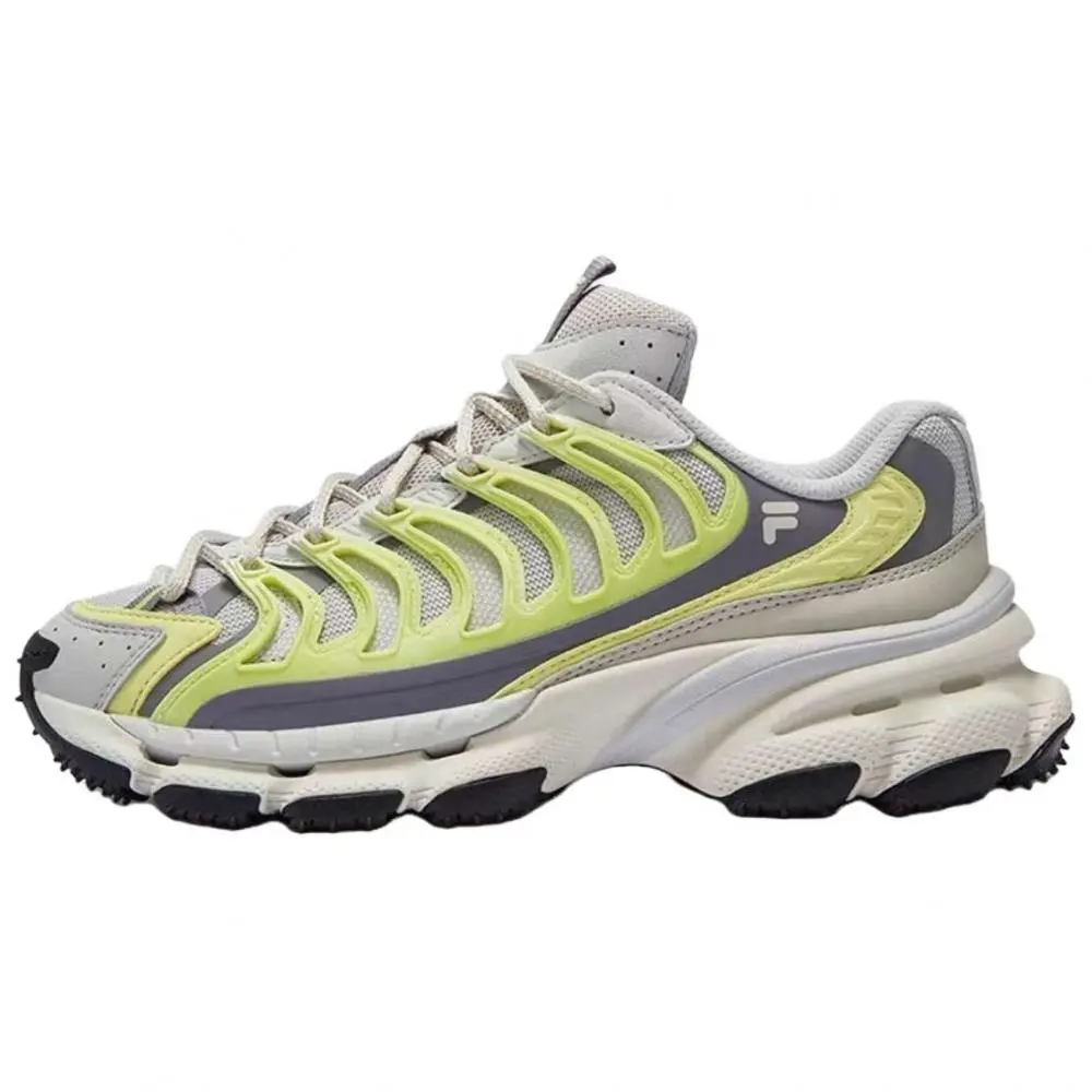 FILA FUSION BRACKET Starship Shoes Abrasion Resistant Low Top Casual Shoes Women's Gray Green