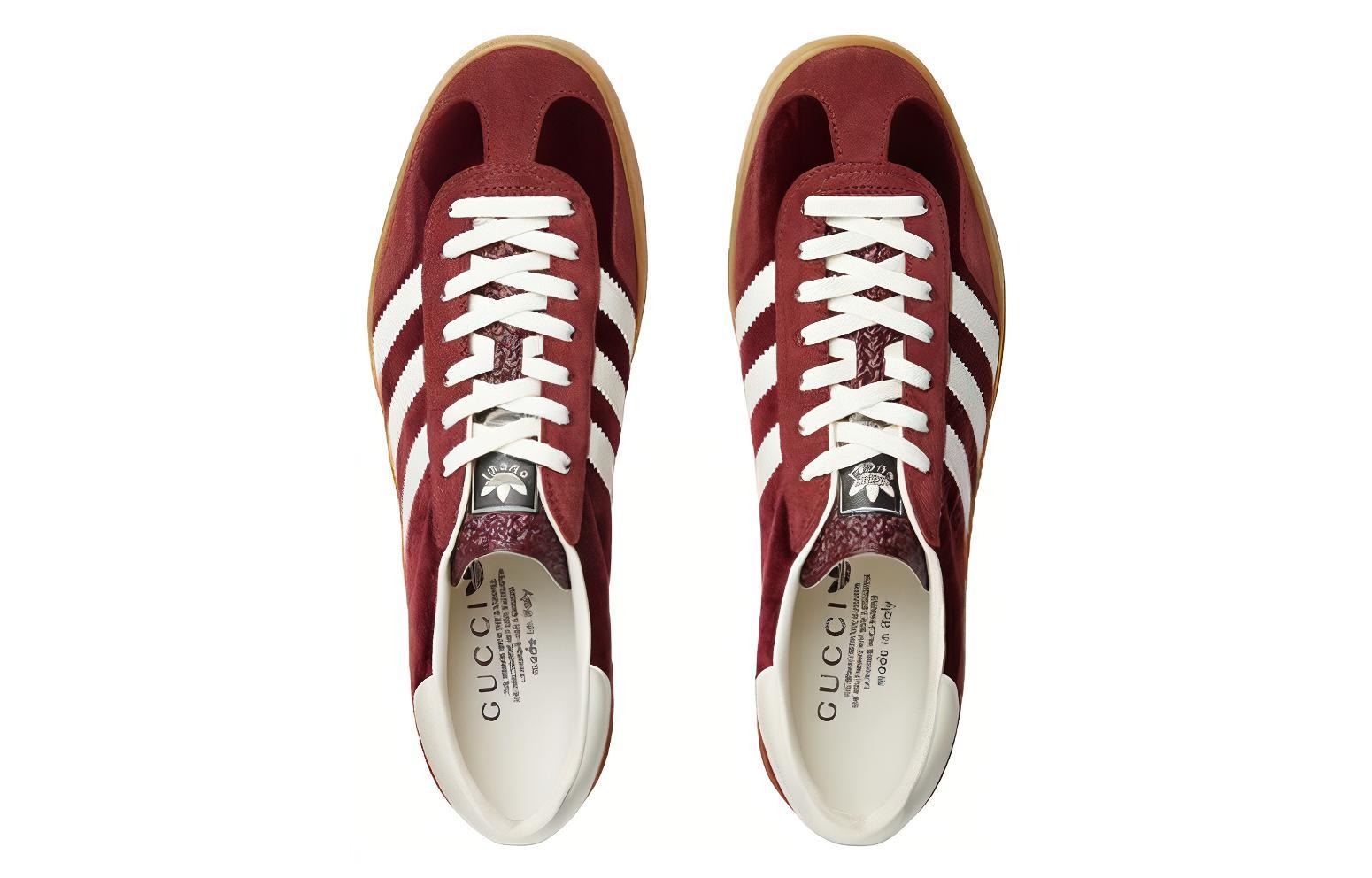 Adidas X GUCCI Gazelle Burgundy Velvet купить в интернет-магазине Yoocart с быстрой доставкой по России.