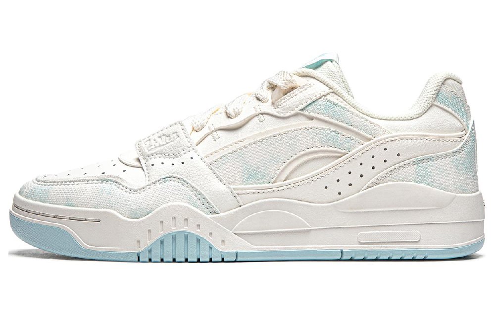 LiNing Yuebai Cushioning, Wear Resistant Low Top Skateboard Shoes Women's Mist White