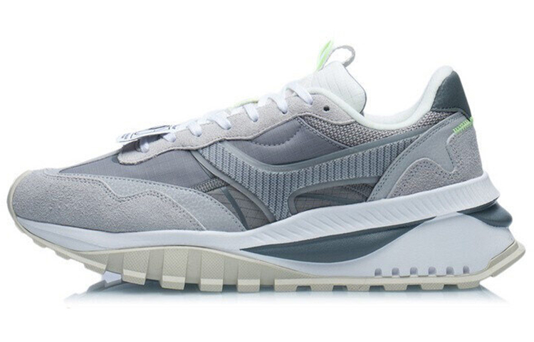 LiNing Fangyuan EVO Anti Slip Wear Resistant Low Top Running Shoes Gray
