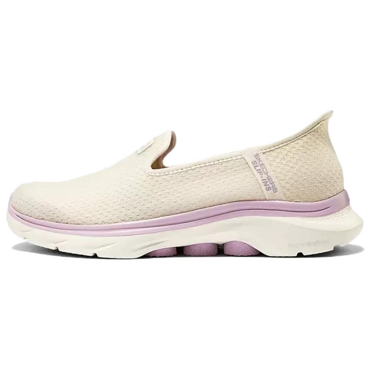 Skechers WOMEN'S GO WALK Cushioning Breathable Coverage Low-Top Casual Shoes Women's Taupe Pink
