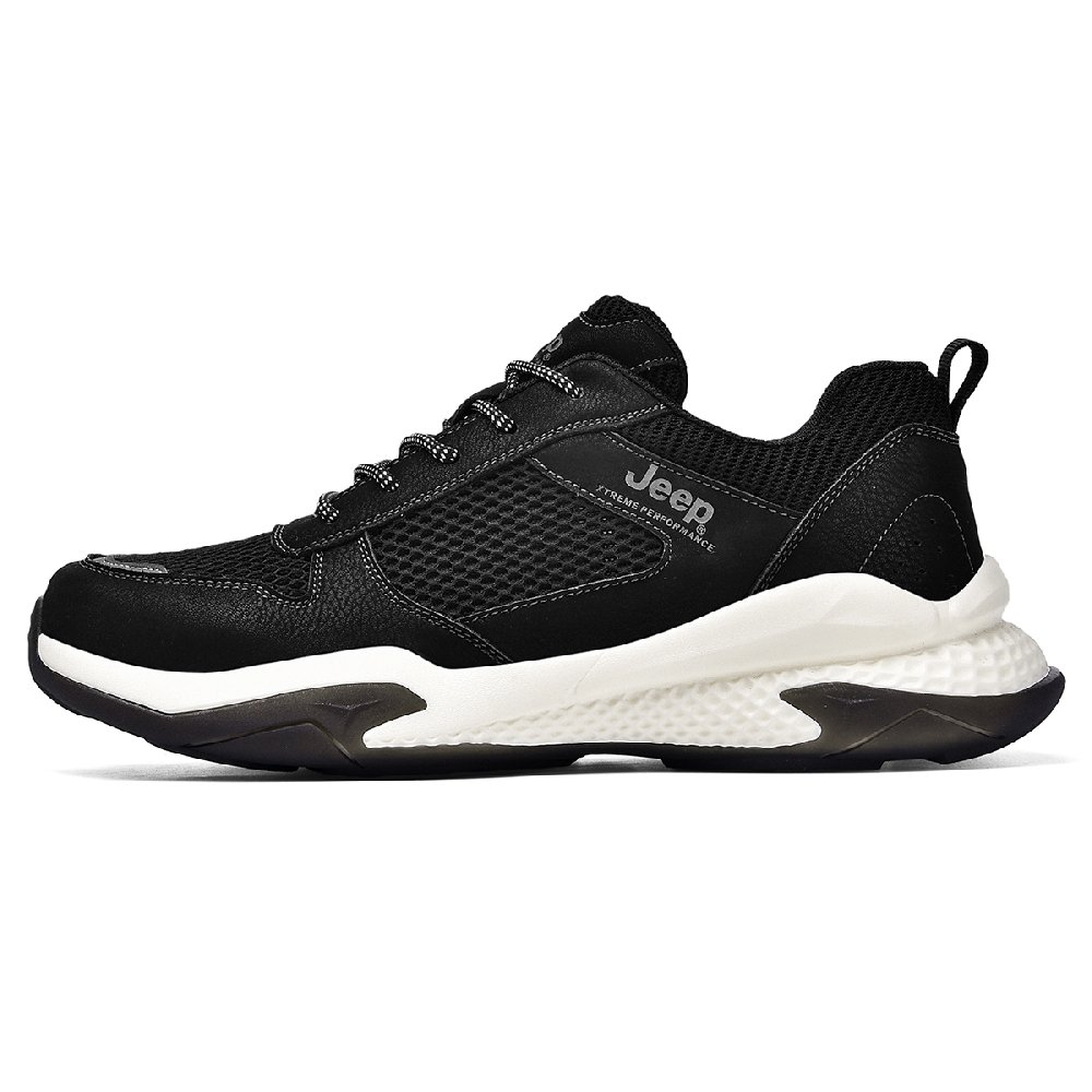 Jeep Slip-Resistant Breathable Low-Top Outdoor Shoes Men's Black