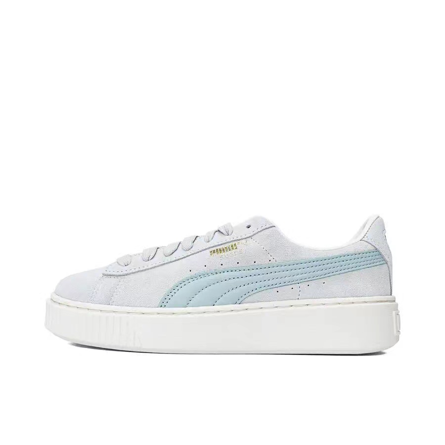 PUMA Low Top Skateboard Shoes Women's Gray Blue